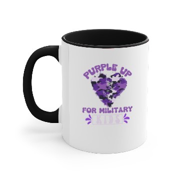 Discover Purple Up For Military Kids Purple Camo Heartpurpl Accent Mugs