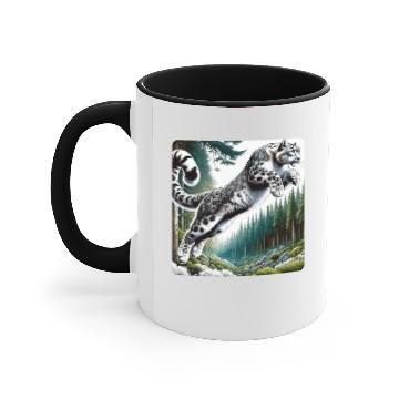 Discover Snow Leopard Leopard White Leopard Accent Mugs