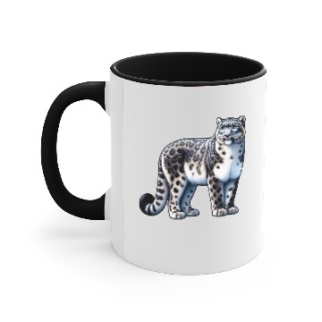 Discover Snow Leopard Leopard White Leopard Accent Mugs