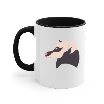 Discover Fantasy Wolf Beast Animal Head 3 Color Vector Accent Mugs