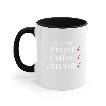Discover prayer coffee tiktok Accent Mugs