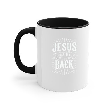Discover Jesus Has My Back 31 Accent Mugs