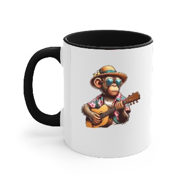 Discover Aloha Monkey Tunes Accent Mugs