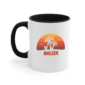 Discover Cool Belize Beach Sunset Souvenir Accent Mugs