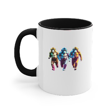Discover monkey running Accent Mugs