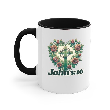 Discover John 3:16 Accent Mugs
