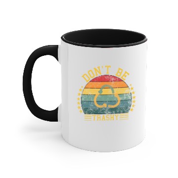 Discover world wild save environment don't be trashy Accent Mugs