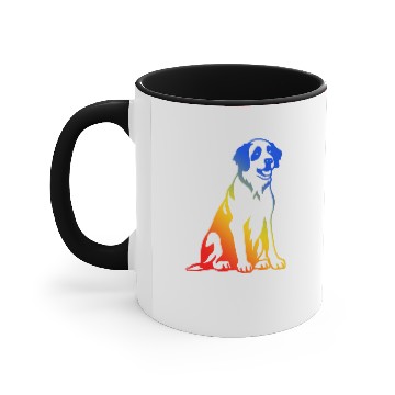 Discover Saint Bernard dog Accent Mugs