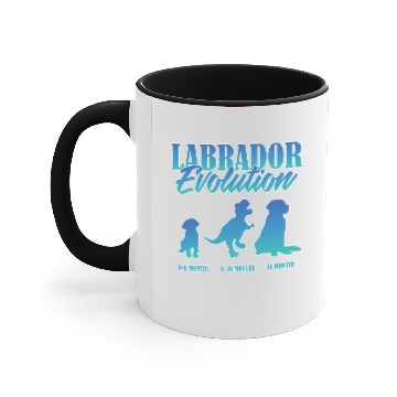 Discover LABRADOR EVOLUTION Labrador Dog Owner Funny Accent Mugs