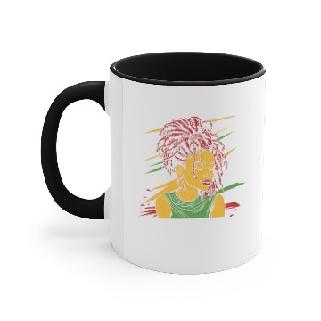 Discover Dreadlocks Dreads Girl Black Queen Accent Mugs