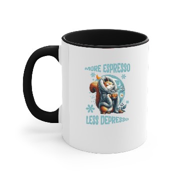 Discover More Espresso Less Depresso Accent Mugs