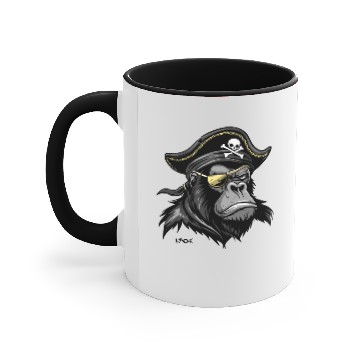 Discover Pirate Gorilla Accent Mugs