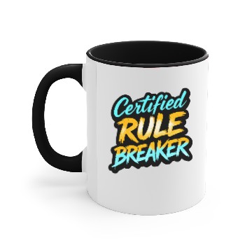 Discover Certified Rule Breaker | Graffiti-Style Urban Accent Mugs