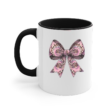 Discover Coquette Bow Ball Python Snake Pattern Pink Accent Mugs