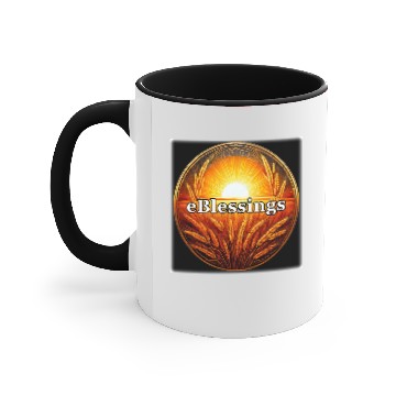 Discover eBlessings, Holy Ghost given! Each One! Bless One! Accent Mugs