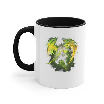 Discover Demonic Warrior Hellfire Fantasy Artwork Accent Mugs