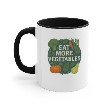 Discover Eat more Vegetables Accent Mugs