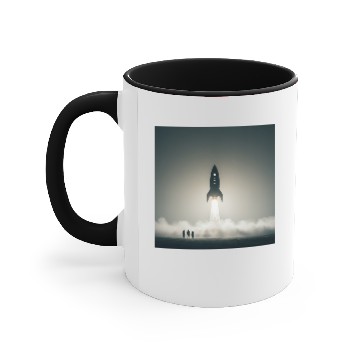 Discover Ethereal Misty Forest Scene Accent Mugs