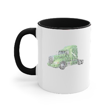 Discover Peterbilt Word dark Accent Mugs