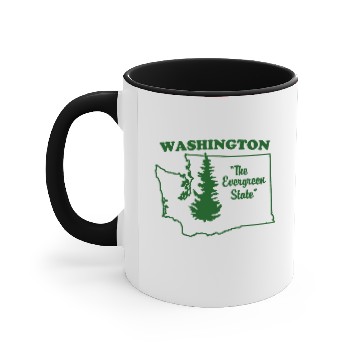 Discover Washington, the Evergreen State Accent Mugs