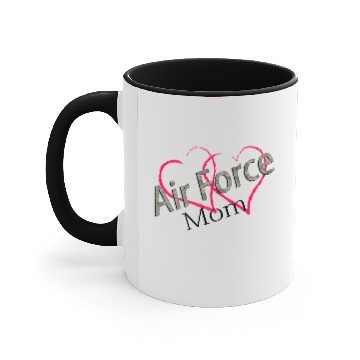 Discover air force mom Accent Mugs