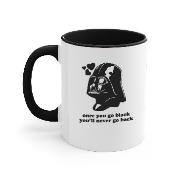Discover Darth Vader Go Black Accent Mugs