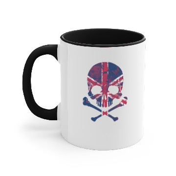 Discover Union Jack Skull Accent Mugs