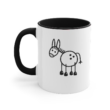 Discover Stubborn donkey Accent Mugs