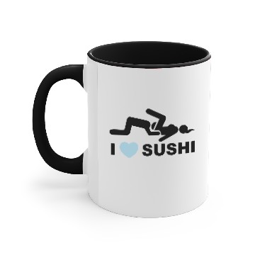Discover I LOVE SUSHI Accent Mugs
