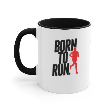 Discover Born to run Accent Mugs