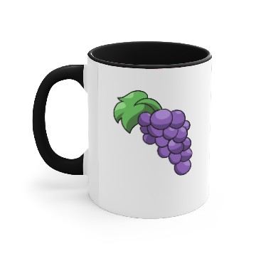 Discover Grape grapes vector art Accent Mugs