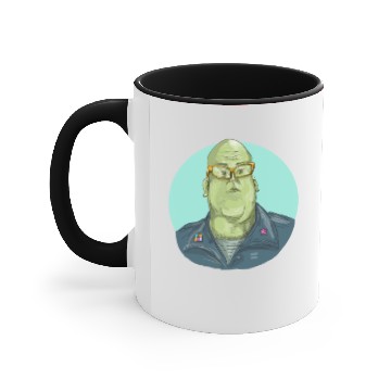 Discover Green Man Alien General Circle Drawing Accent Mugs