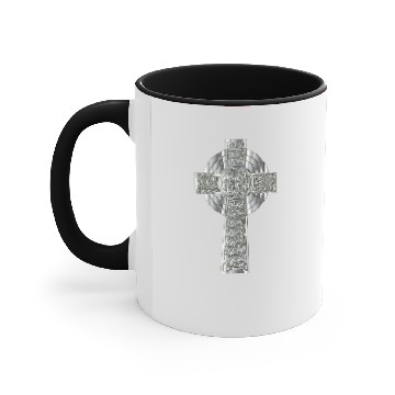 Discover Chrome Celtic Cross Accent Mugs