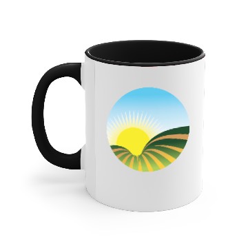 Discover Sunrise Icon Accent Mugs