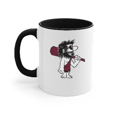 Discover Caveman funny comic sunglasses Accent Mugs