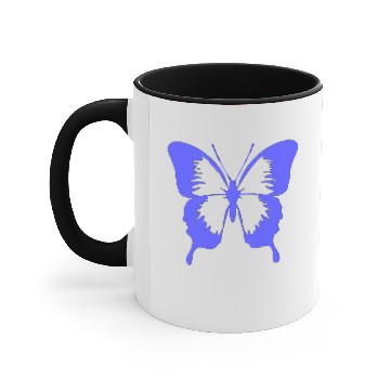 Discover Butterfly Light Blue Accent Mugs
