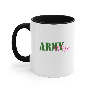 Discover Army Wife Accent Mugs