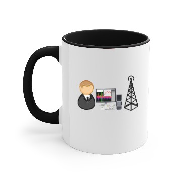 Discover Signal / spectrum analyst Accent Mugs