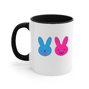 Discover ❤ټSuper Cute Bunny Couple-Easter Breakټ❤ Accent Mugs