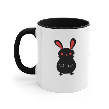 Discover ❤ټCute Chubby Bunny-Rabbit-Happy Easterټ❤ Accent Mugs