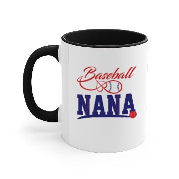 Discover Baseball Nana Accent Mugs