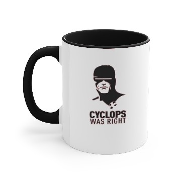 Discover cyclops was right Accent Mugs