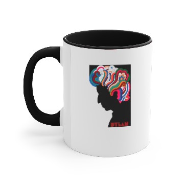 Discover Bob Dylan icon Accent Mugs