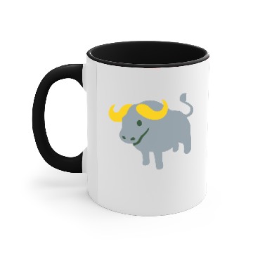 Discover Grey Bull Accent Mugs