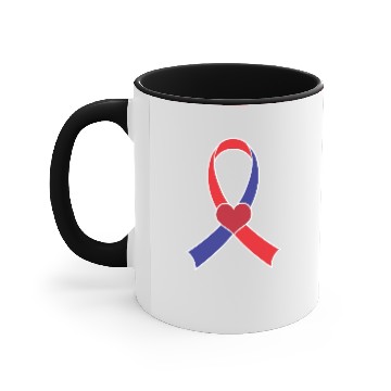 Discover CHD Awareness Ribbon Accent Mugs