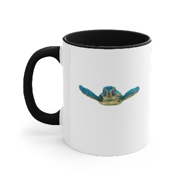 Discover sea turtle am431 Accent Mugs