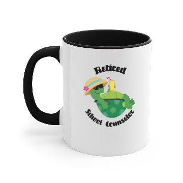 Discover Retired School Counselor Accent Mugs
