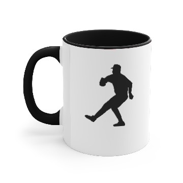 Discover baseball pitcher Accent Mugs