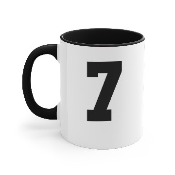 Discover numbe 7 solid Accent Mugs