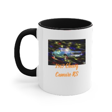 Discover 1967 Chevy Camaro RS Men's Basic Dark Accent Mugs